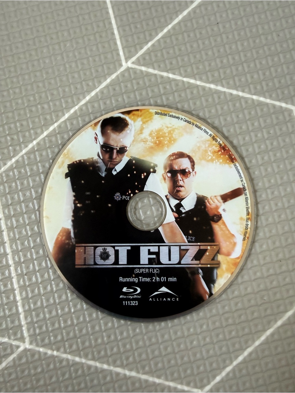 Hot Fuzz Blu-ray Disc Only - Police Action Art